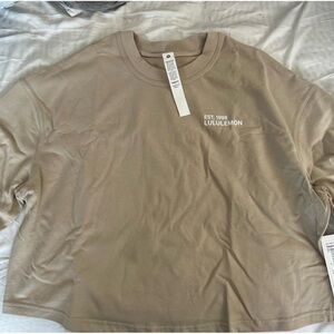 Lululemon Heavy Weight Cropped TShirt size small